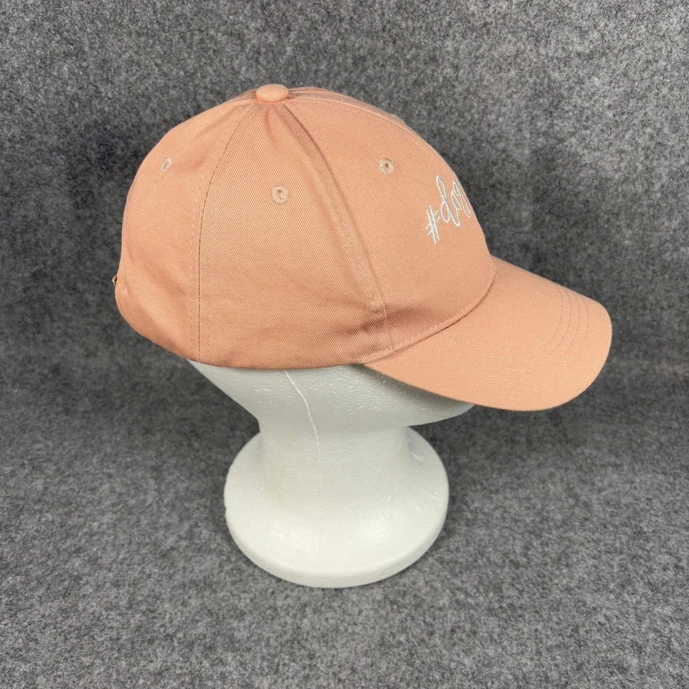 Unbranded Womens Dog Mom Baseball Cap One Size Peach Embroidered Cotton Hat